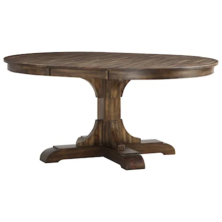 Oval Dining Room Table with 18" Leaf